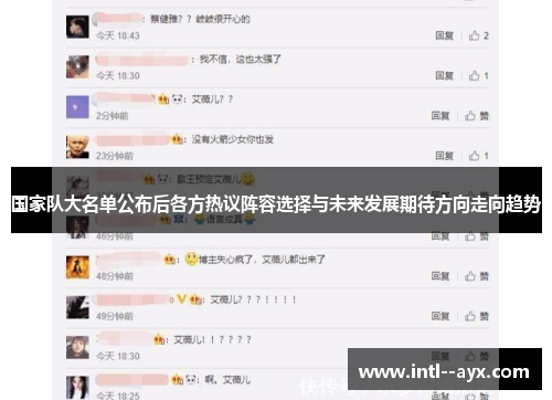 国家队大名单公布后各方热议阵容选择与未来发展期待方向走向趋势